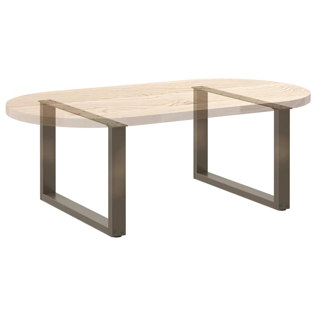 Gambe Tavolino Caffè a U 2 pz 60x(42-43) cm Acciaio - homemem39