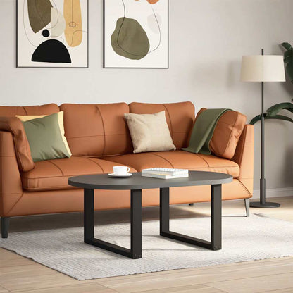 Gambe Tavolino Caffè a U 2 pz Nero 70x(42-43)cm Acciaio - homemem39