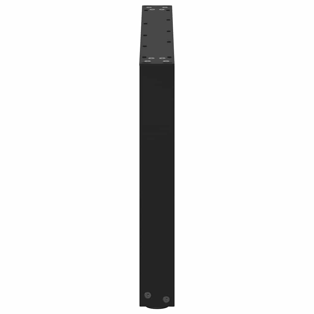 Gambe Tavolino Caffè a U 2 pz Nero 70x(42-43)cm Acciaio - homemem39