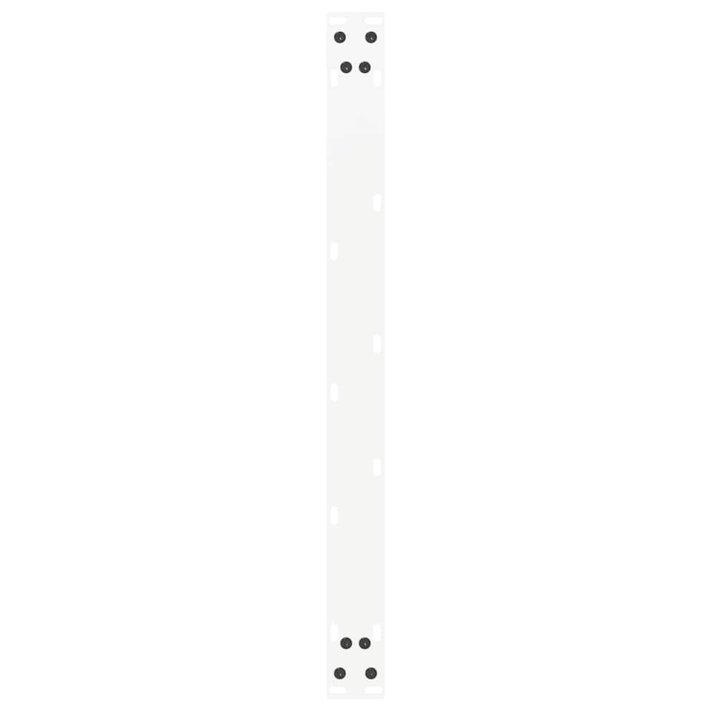 Gambe Tavolino Caffè a U 2 pz Bianco 70x(42-43) cm Acciaio - homemem39