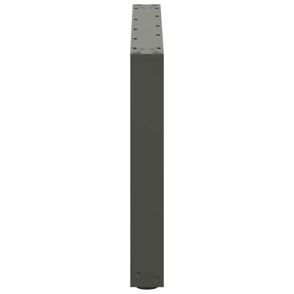 Gambe per Tavolino da Caffè forma U 2 pz Antracite 70x(42-43)cm
