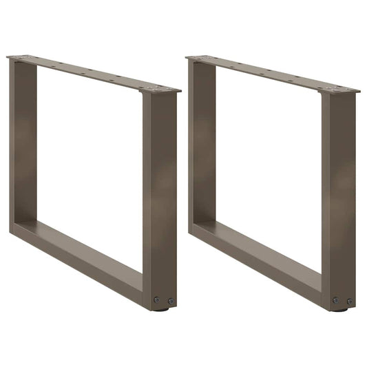 Gambe Tavolino Caffè a U 2 pz 70x(42-43) cm Acciaio - homemem39