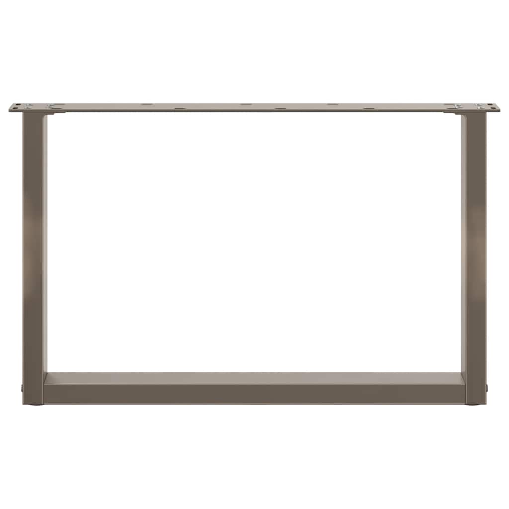 Gambe Tavolino Caffè a U 2 pz 70x(42-43) cm Acciaio - homemem39