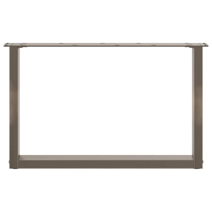 Gambe Tavolino Caffè a U 2 pz 70x(42-43) cm Acciaio - homemem39
