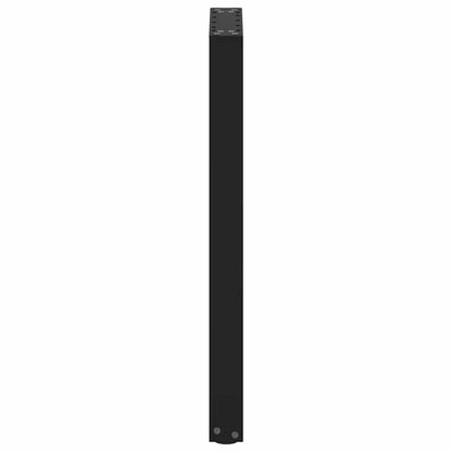 Gambe per Tavolo Consolle a Forma di U 2 pz Nere 28x(72-73) cm