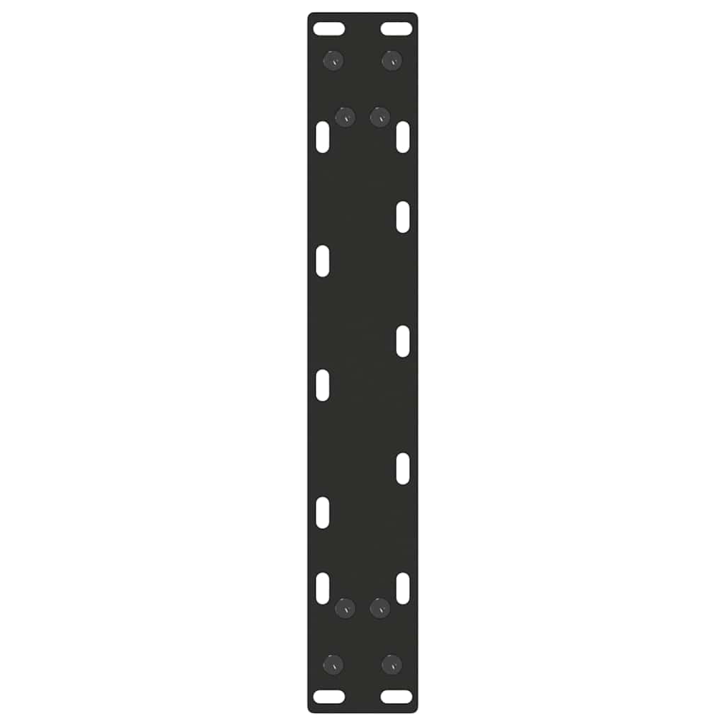 Gambe per Tavolo Consolle a Forma di U 2 pz Nere 28x(72-73) cm