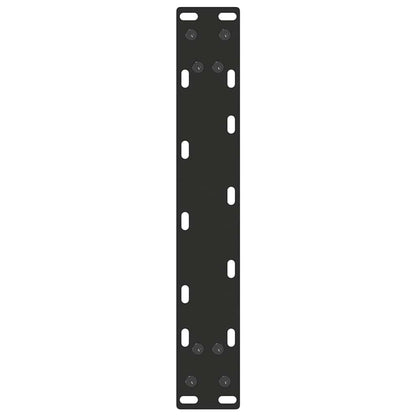 Gambe per Tavolo Consolle a Forma di U 2 pz Nere 28x(72-73) cm