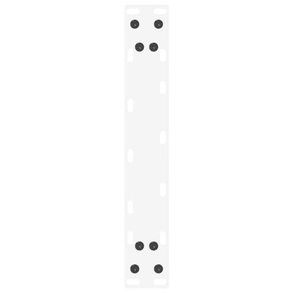 Gambe per tavolo consolle a forma di U 2 pz bianche 28x(72-73) cm in acciaio