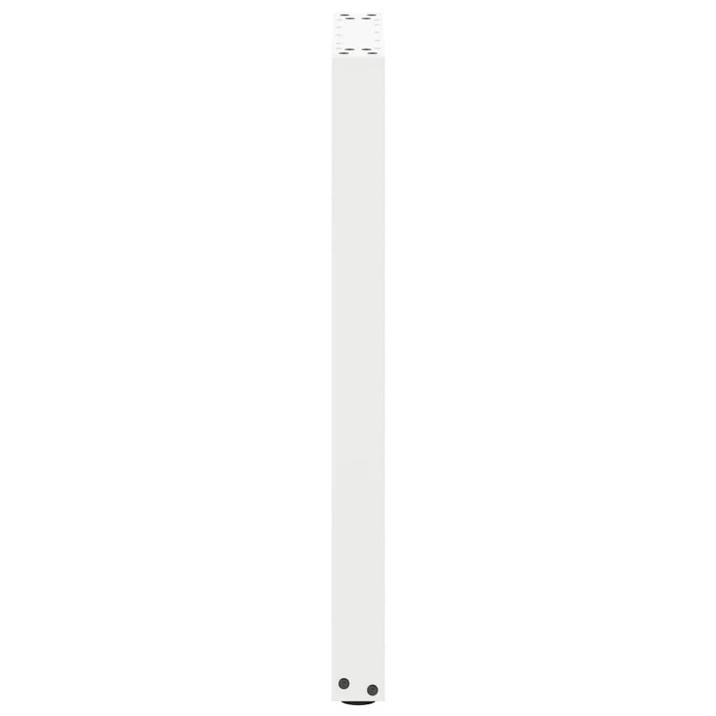 Gambe per tavolo consolle forma U 2 pz bianche 38x(72-73) cm