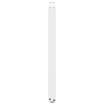 Gambe per tavolo consolle forma U 2 pz bianche 38x(72-73) cm