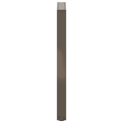 Gambe Tavolino Caffè a U 2 pz Naturale 38x(72-73) cm Acciaio - homemem39