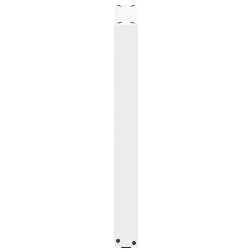 Gambe per tavolo da pranzo forma U 2 pz bianche 50x(72-73) cm