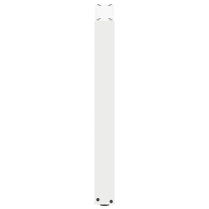 Gambe per tavolo da pranzo forma U 2 pz bianche 50x(72-73) cm