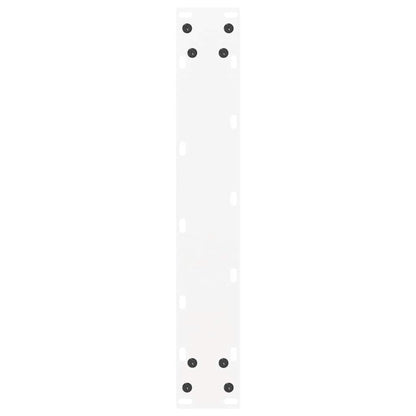 Gambe per tavolo da pranzo a forma di U 2 pz bianche 50x(72-73) cm in acciaio