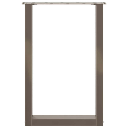 Gambe Tavolo Pranzo a U 2 pz 50x(72-73) cm Acciaio - homemem39