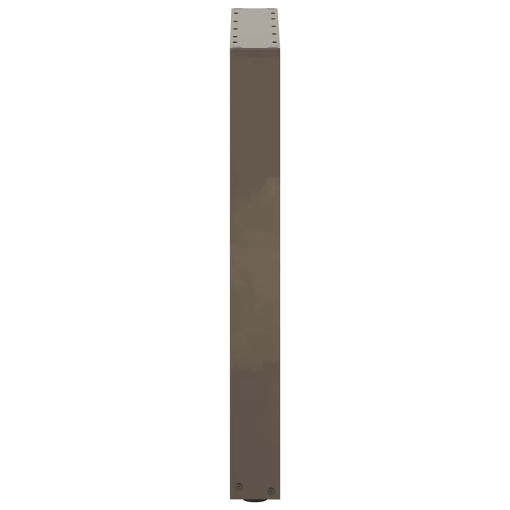 Gambe Tavolo Pranzo a U 2 pz 50x(72-73) cm Acciaio - homemem39