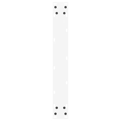 Gambe per tavolo da pranzo a forma di U 2 pz bianche 60x(72-73) cm in acciaio