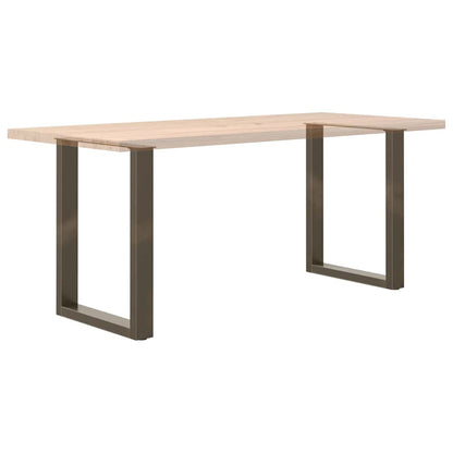 Gambe Tavolo Pranzo a U 2 pz 60x(72-73) cm Acciaio - homemem39