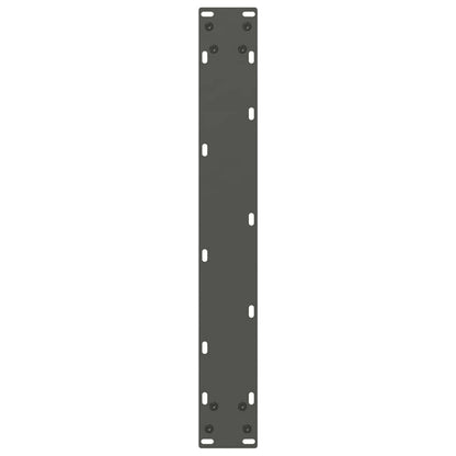 Gambe Tavolo Pranzo a U 2 pz Antracite 70x(72-73) cm Acciaio
