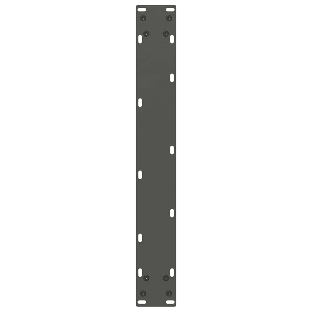 Gambe per tavolo da pranzo forma U 2 pz Antracite 70x(72-73) cm