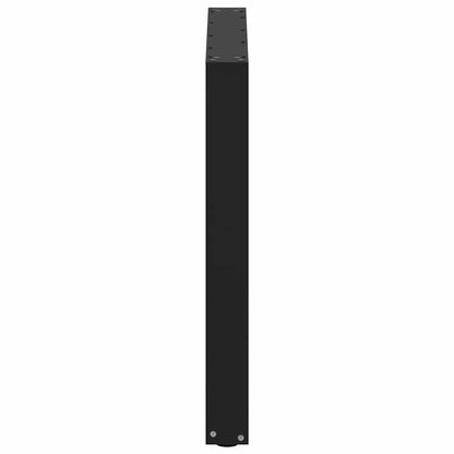 Gambe Tavolo Pranzo a Forma U 2 pz Nero 80x(72-73) cm Acciaio - homemem39