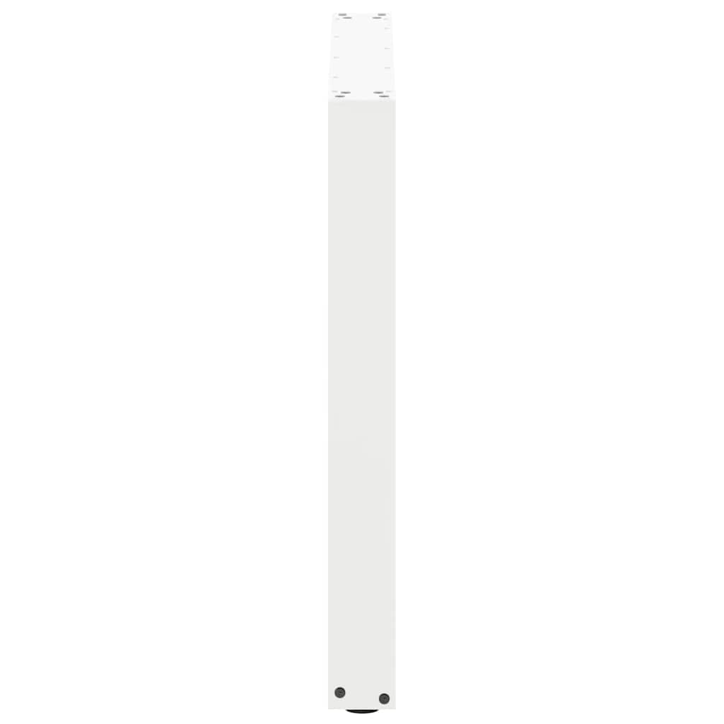 Gambe per tavolo da pranzo forma U 2 pz bianche 80x(72-73) cm