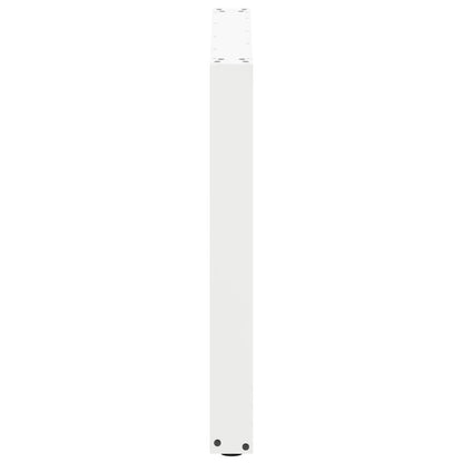 Gambe per tavolo da pranzo forma U 2 pz bianche 80x(72-73) cm
