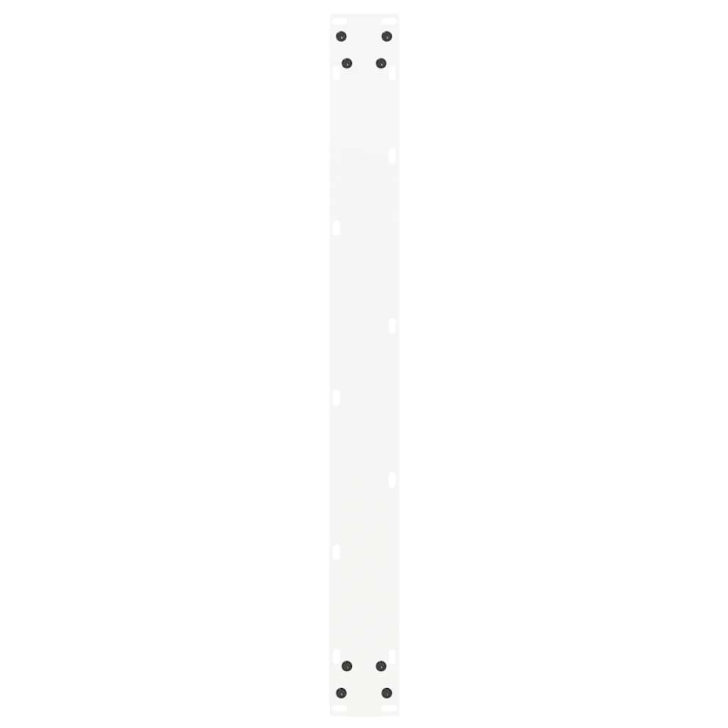 Gambe per tavolo da pranzo forma U 2 pz bianche 80x(72-73) cm