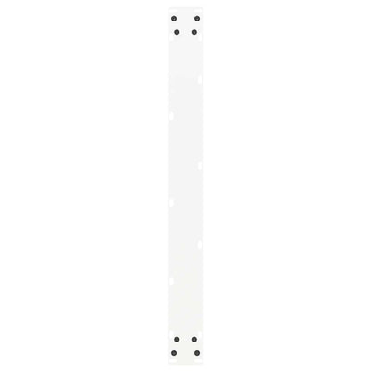 Gambe per tavolo da pranzo forma U 2 pz bianche 80x(72-73) cm