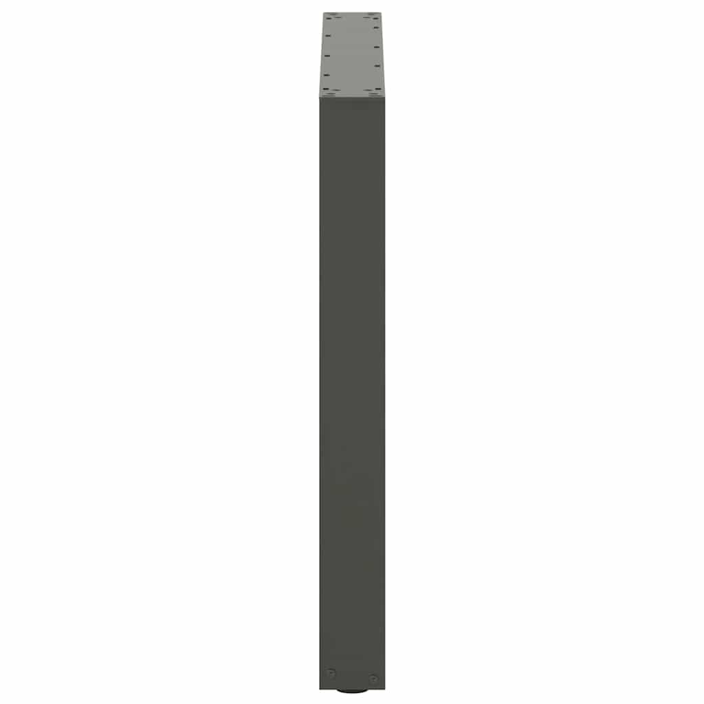 Gambe per tavolo da pranzo forma U 2 pz Antracite 80x(72-73) cm