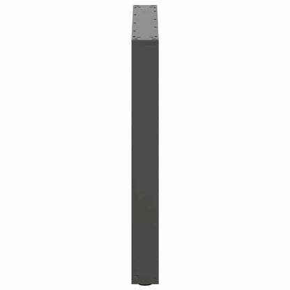Gambe per tavolo da pranzo forma U 2 pz Antracite 80x(72-73) cm
