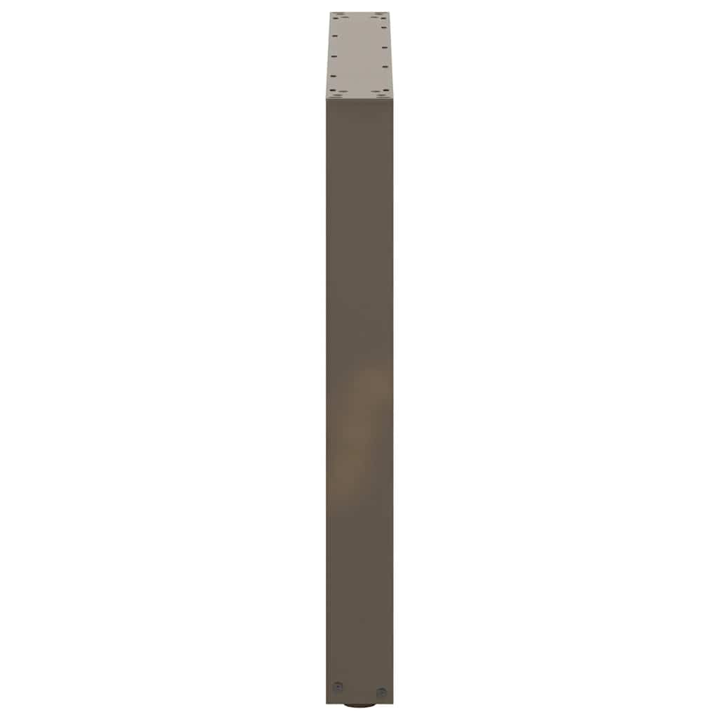 Gambe Tavolo Pranzo a U 2 pz 80x(72-73) cm Acciaio - homemem39
