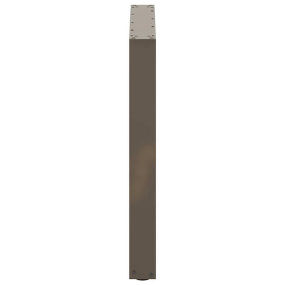 Gambe Tavolo Pranzo a U 2 pz 80x(72-73) cm Acciaio - homemem39