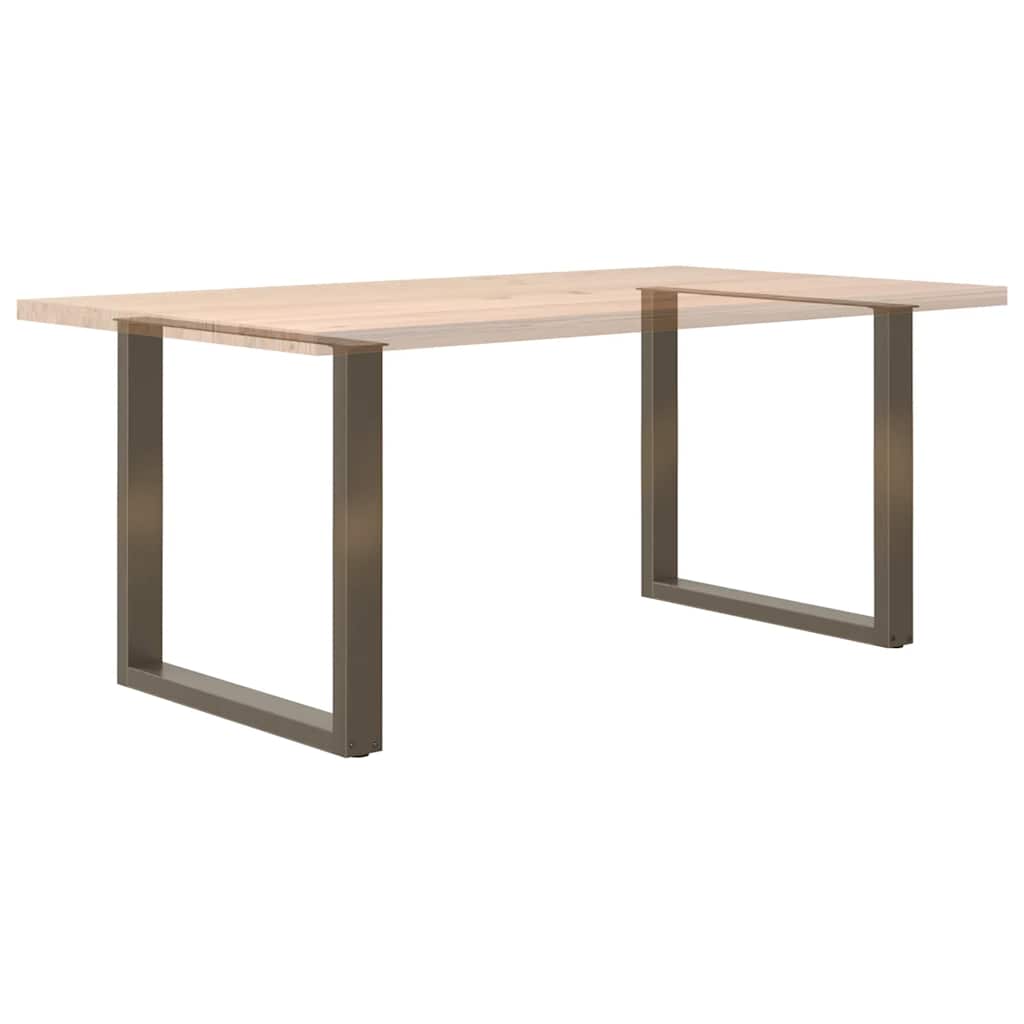 Gambe Tavolo Pranzo a U 2 pz 80x(72-73) cm Acciaio - homemem39