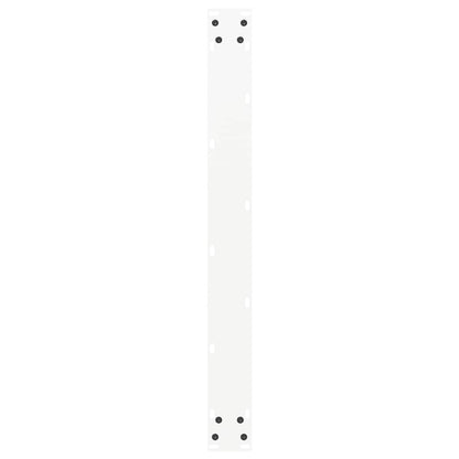 Gambe Tavolo Pranzo a U 2 pz Bianco 90x(72-73)cm Acciaio