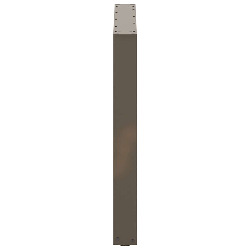 Gambe Tavolo Pranzo a U 2 pz 90x(72-73) cm Acciaio - homemem39
