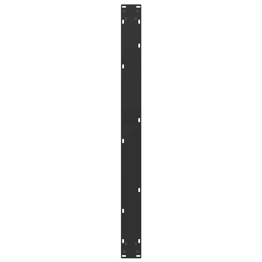 Gambe per tavolo da pranzo a forma di U 2 pz nere 100x(72-73)cm