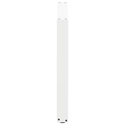 Gambe per tavolo da pranzo forma U 2 pz bianche 100x(72-73) cm