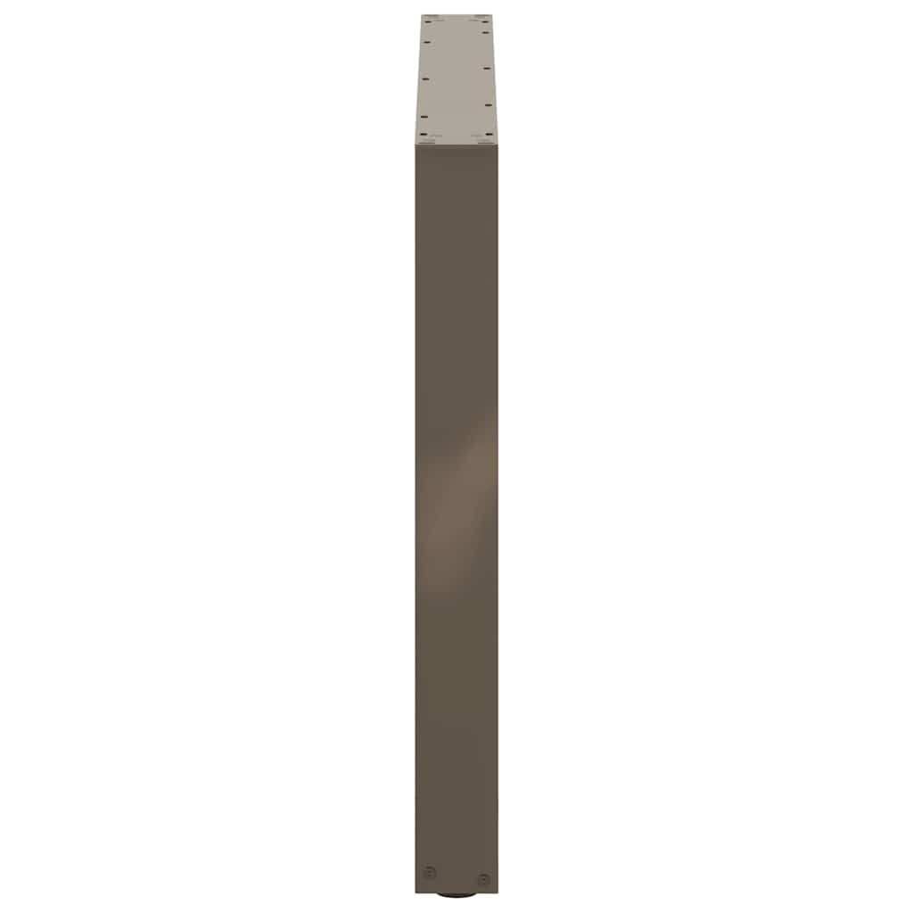 Gambe Tavolo Pranzo a U 2 pz 100x(72-73) cm Acciaio - homemem39
