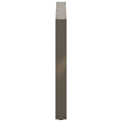 Gambe Tavolo Pranzo a U 2 pz 100x(72-73) cm Acciaio - homemem39