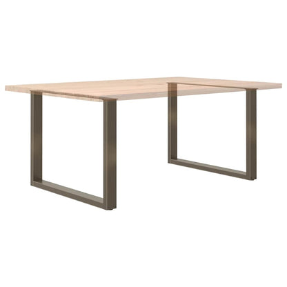 Gambe Tavolo Pranzo a U 2 pz 100x(72-73) cm Acciaio - homemem39