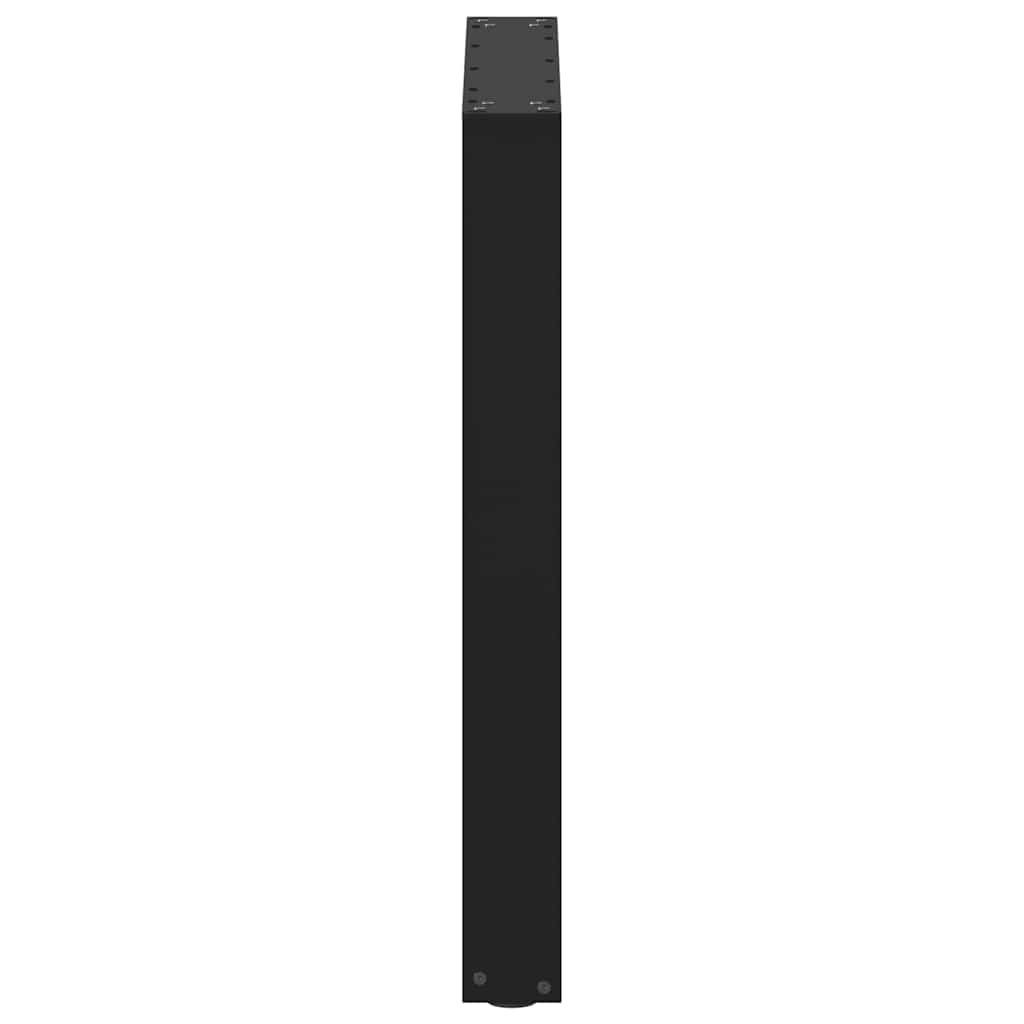 Gambe Tavolino da Caffè a U 3 pz Nero 70x(72-73) cm in Acciaio - homemem39