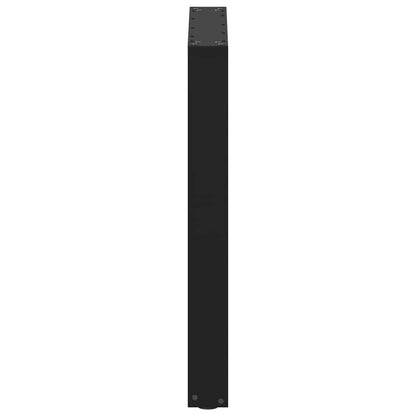 Gambe Tavolino da Caffè a U 3 pz Nero 70x(72-73) cm in Acciaio - homemem39