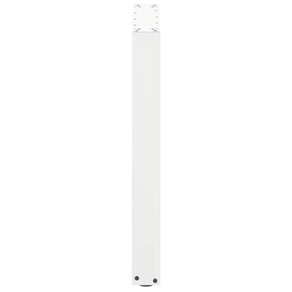 Gambe Tavolino da Caffè a U 3 pz Bianco 70x(72-73) cm Acciaio - homemem39
