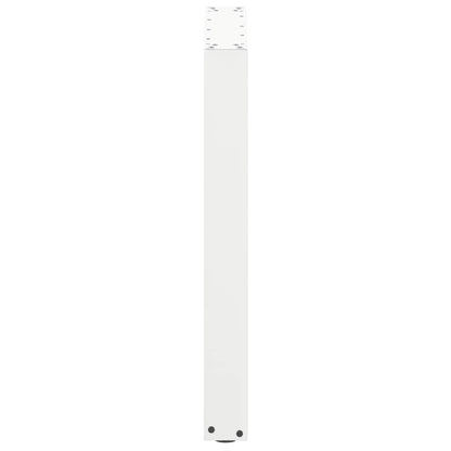 Gambe Tavolino da Caffè a U 3 pz Bianco 70x(72-73) cm Acciaio - homemem39