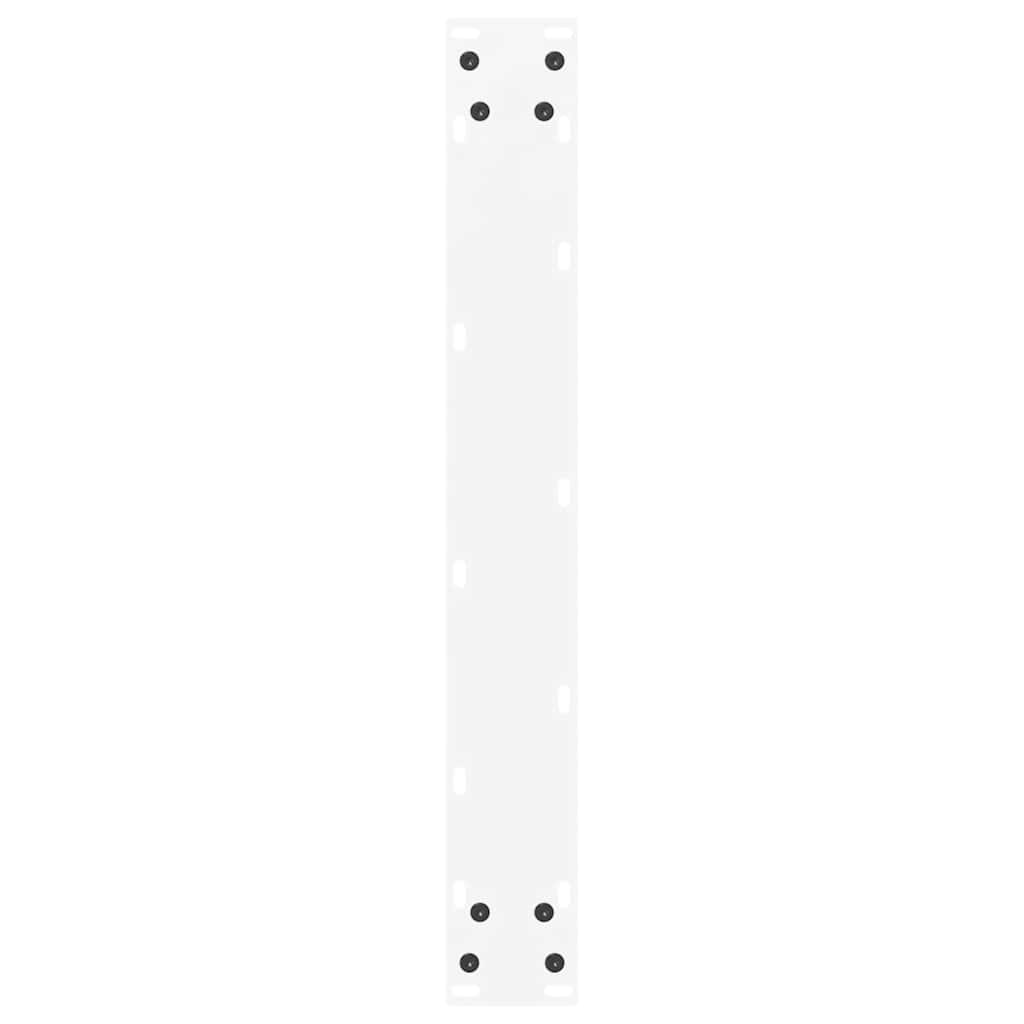 Gambe Tavolino da Caffè a U 3 pz Bianco 70x(72-73) cm Acciaio - homemem39