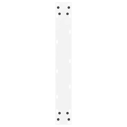 Gambe Tavolino da Caffè a U 3 pz Bianco 70x(72-73) cm Acciaio - homemem39