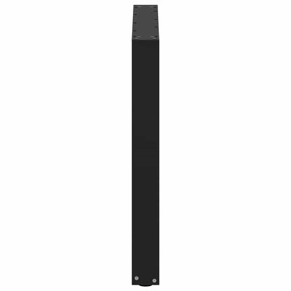 Gambe per tavolo da pranzo a forma di U 3 pz nere 80x(72-73) cm