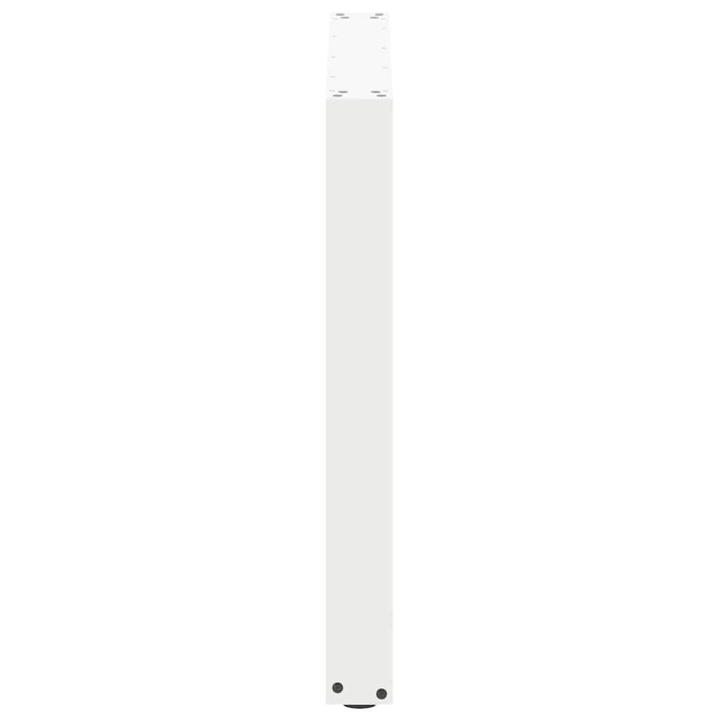 Gambe Tavolino da Caffè a U 3 pz Bianco 80x(72-73) cm Acciaio - homemem39