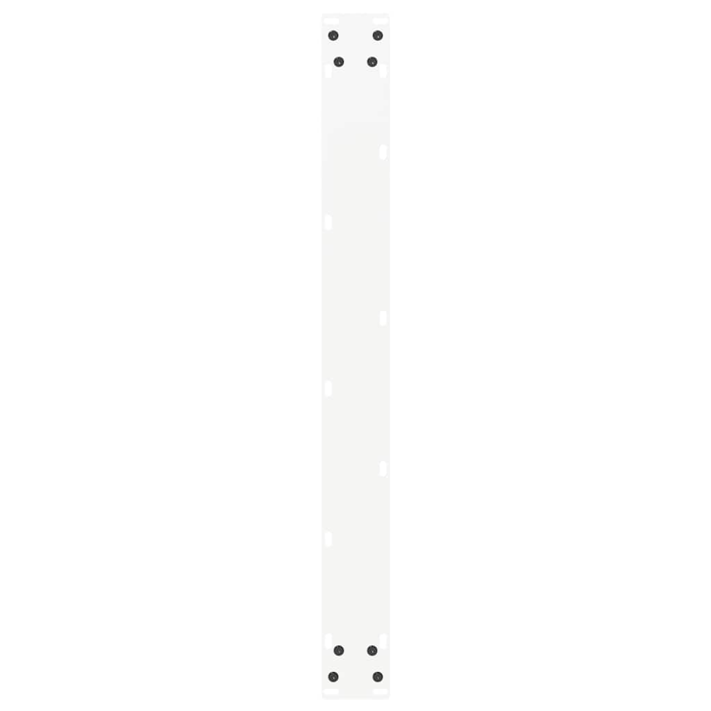 Gambe Tavolino da Caffè a U 3 pz Bianco 80x(72-73) cm Acciaio - homemem39